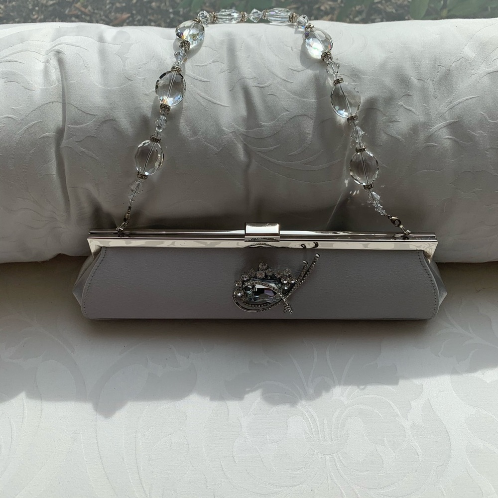 Elegant Silver Clutch Bag